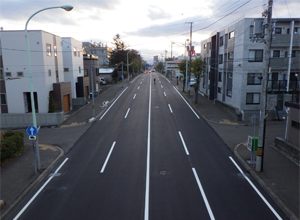 豊平川右岸線 舗装路面改良工事（令和2年）